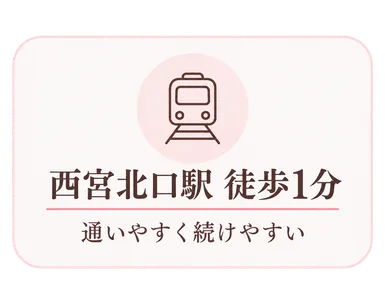 西宮北口駅 徒歩1分